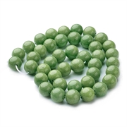 Jade perler. Lys grøn Mashan Jade. 8 mm